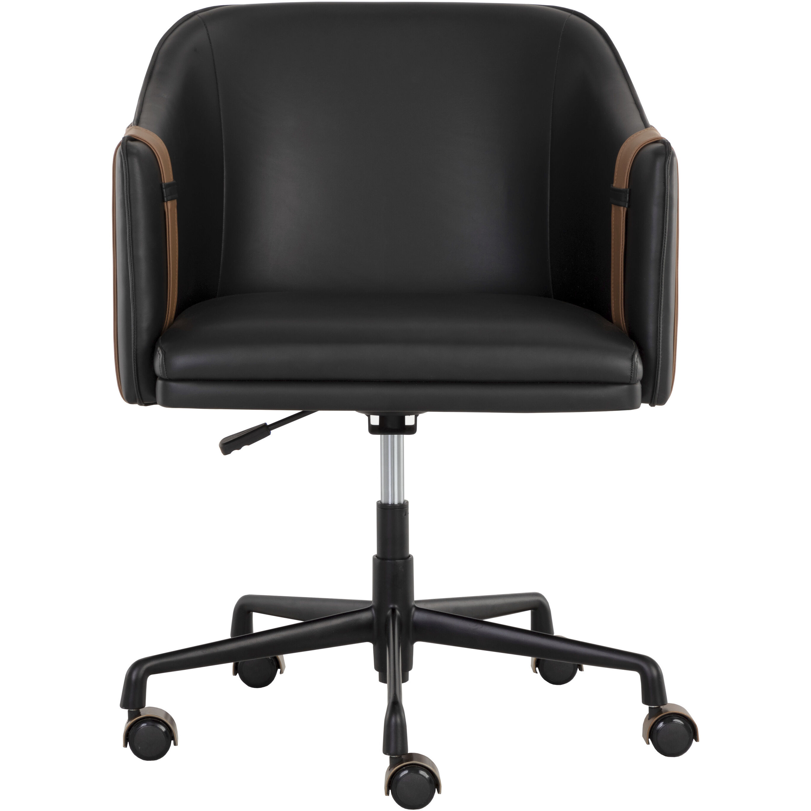 Carter Napa Black / Napa Cognac Office Chair